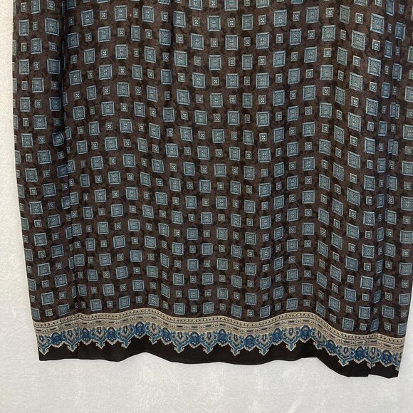 Lane Bryant Boho Maxi Wrap Skirt Womens Plus Size 24 Flowy Lightweight Brown - Picture 4 of 14